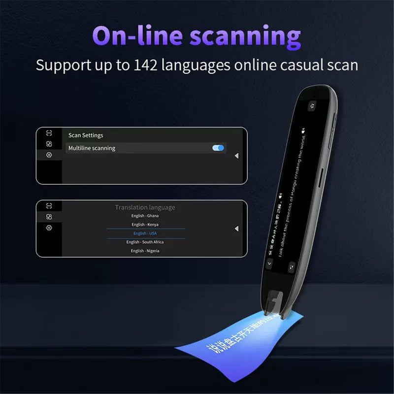 S65 Pro International Edition Scan-to-Translate Pen Dictionary Pen | Text Scanning, Reading & Translation Device 10 Offline Modes | 142 Online Scanning & Translation Modes - Image 4