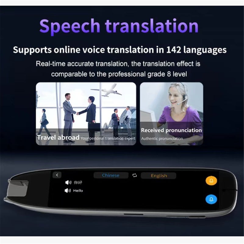 S65 Pro International Edition Scan-to-Translate Pen Dictionary Pen | Text Scanning, Reading & Translation Device 10 Offline Modes | 142 Online Scanning & Translation Modes - Image 5