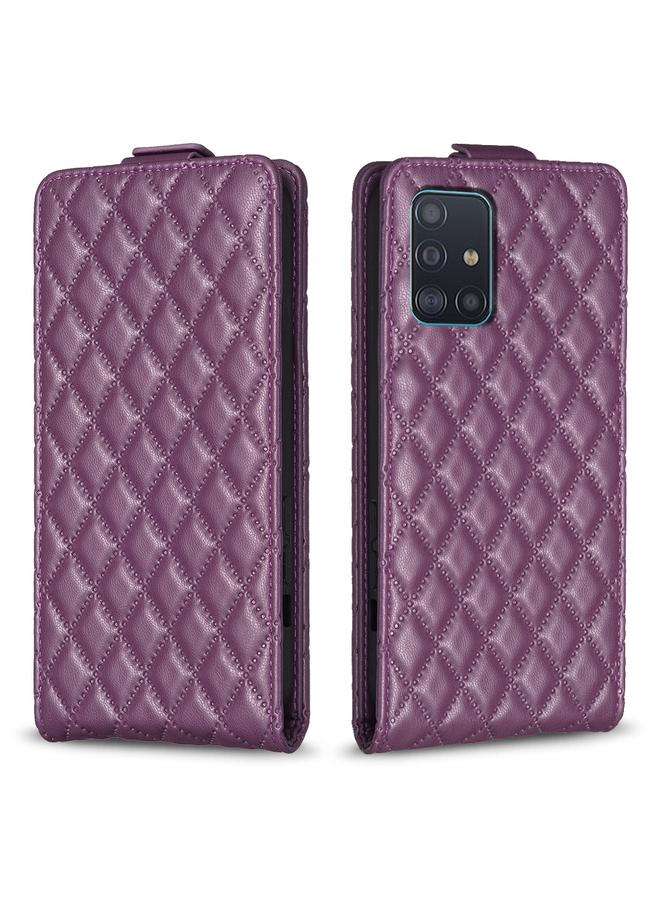 S-TOP Case For Samsung Galaxy A51 4G Diamond Lattice Vertical Flip Leather Phone Case - Image 1