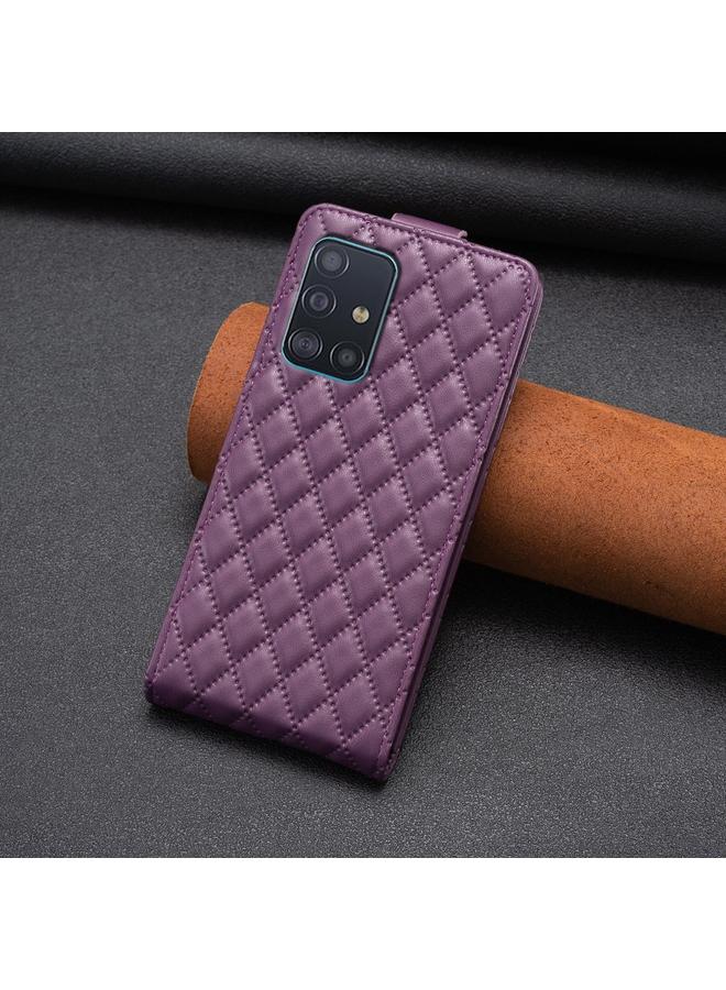 S-TOP Case For Samsung Galaxy A51 4G Diamond Lattice Vertical Flip Leather Phone Case - Image 3