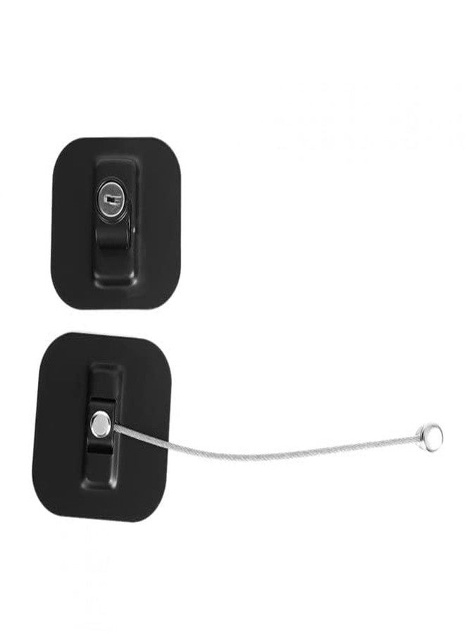 VBM قفل لاصق قوي للثلاجة من VBM، مناسب للخزائن وأدراج الملفات والنوافذ، مزود بمفتاح أمان للأطفال. - Image 2