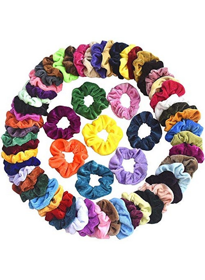 Shidara Hair Scrunchies Velvet Elastic Hair Bands Scrunchy Hair Ties Ropes Scrunchie for Women Girls Hair Accessories | Multi-Colored | 12 Pieces - Image 1
