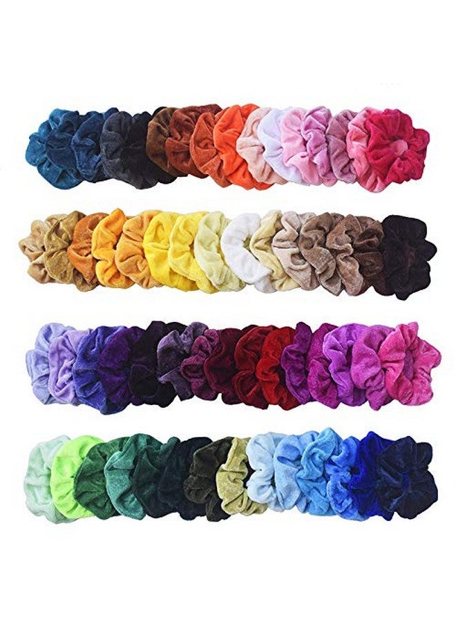 Shidara Hair Scrunchies Velvet Elastic Hair Bands Scrunchy Hair Ties Ropes Scrunchie for Women Girls Hair Accessories | Multi-Colored | 12 Pieces - Image 3