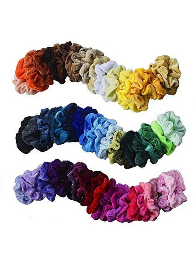 Shidara Hair Scrunchies Velvet Elastic Hair Bands Scrunchy Hair Ties Ropes Scrunchie for Women Girls Hair Accessories | Multi-Colored | 12 Pieces - Image 2