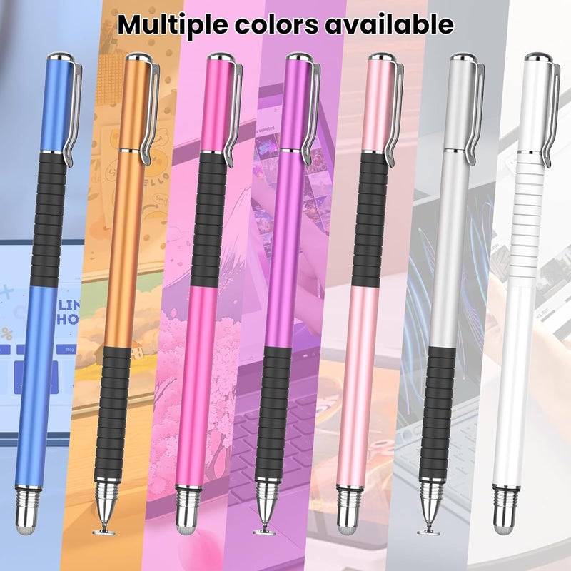 MEKO 2-in-1 Stylus Precision Disc Styli Touch Screen Pen for iPads, Tablets, iPhones, Smartphones, Samsung Galaxy Note/Tab (Blue*6) - Image 3