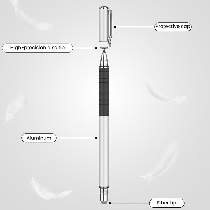 MEKO 2-in-1 Stylus Precision Disc Styli Touch Screen Pen for iPads, Tablets, iPhones, Smartphones, Samsung Galaxy Note/Tab (Blue*6) - Image 5