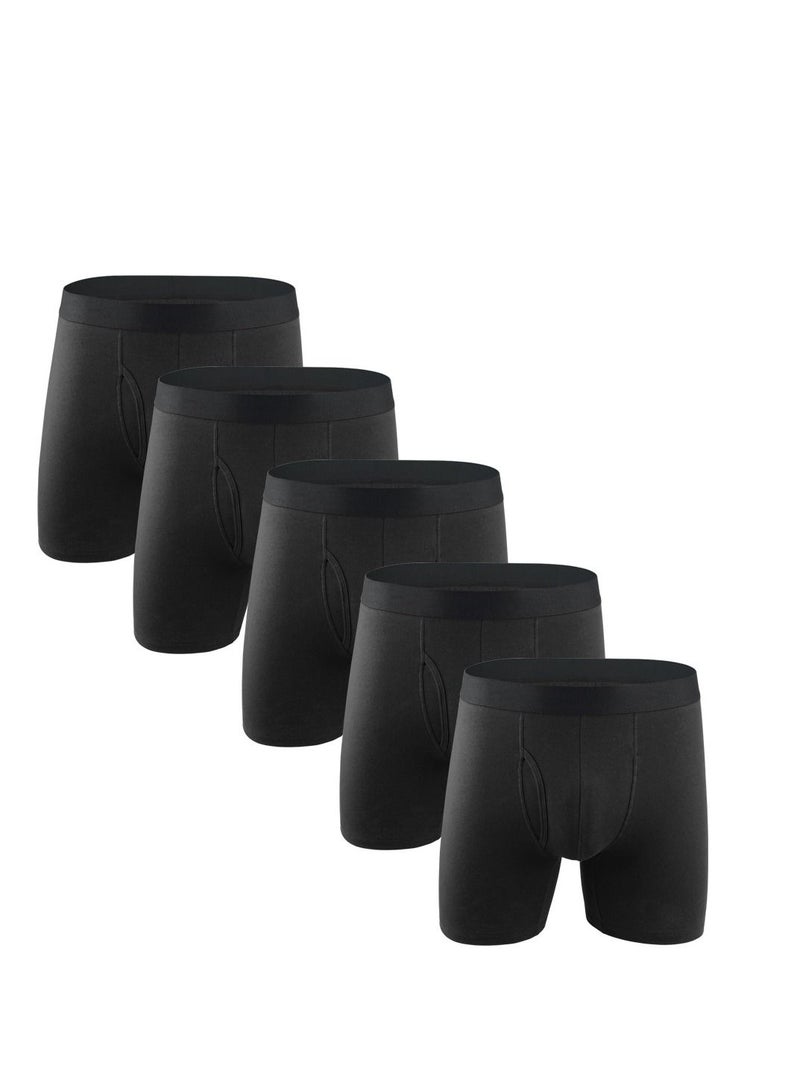 Loquat 5PCS Men Breathable Underwear Brief Boxers Sets 