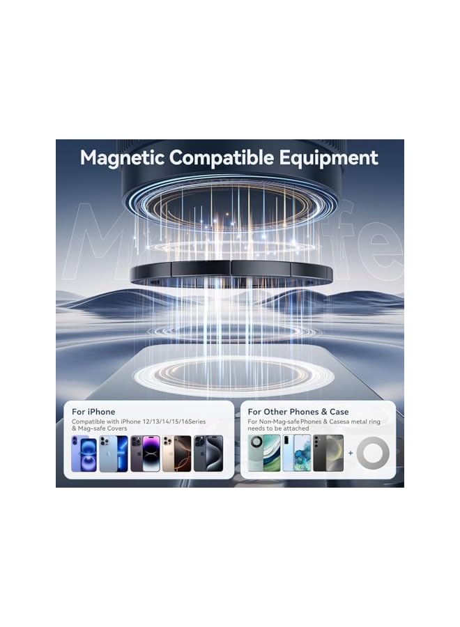 Green Tiger [2025 Upgrade] Car Phone Holder, 360 Adjustable Mobile Holder for Car with Vacuum Suction Mount, Strong Magnetic Phone Holder for Smooth Dashboard, compatible with iPhone 16 Pro Max/15/14/13 - Image 3