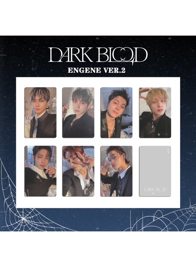 NIBEMINENT 7 قطع بطاقات لومو كيبوب ENHYPEN DARK لهدايا مجموعة المعجبين - Image 1