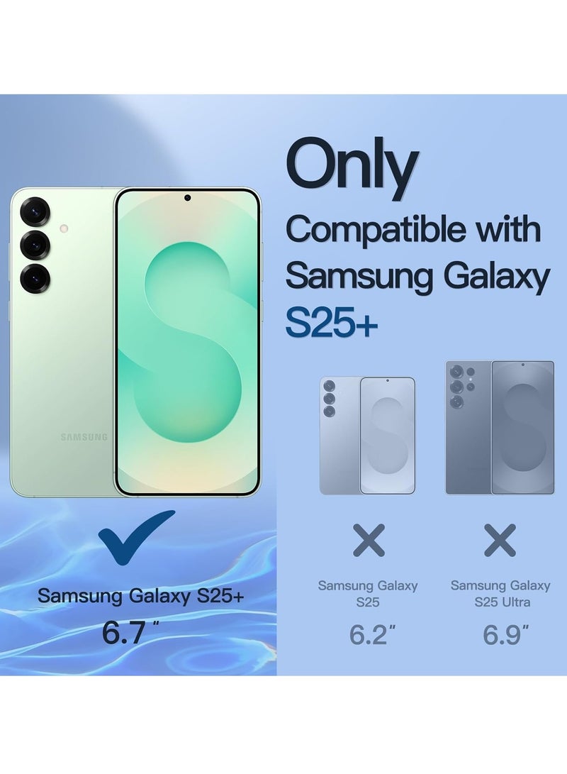 Samsung Galaxy S25 Plus Case Cover Magnetic Car Mount Kickstand Holder Case Vertical & Horizontal Hand Strap For Samsung Galaxy S25 Plus 6.7-inch - Image 2