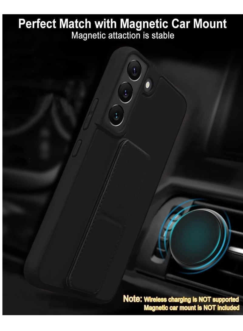 Samsung Galaxy S25 Plus Case Cover Magnetic Car Mount Kickstand Holder Case Vertical & Horizontal Hand Strap For Samsung Galaxy S25 Plus 6.7-inch - Image 5