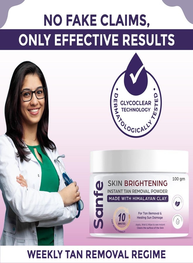 سانفي بودرة سانفي لإزالة التصبغات | للجسم بالكامل | تزيل التصبغات غير المرغوب فيها بسهولة | بودرة تثبيت نباتية شفافة طبيعية خالية من التلك | لبشرة ناعمة كالحرير | عبوة لإزالة التصبغات | مستحضرات التجميل - Image 5