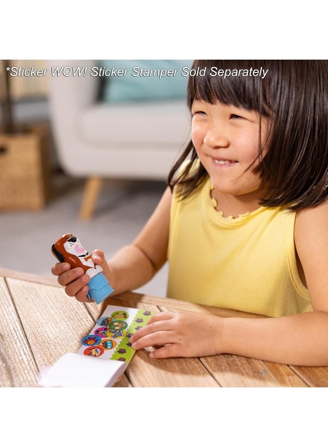 Melissa & Doug ملصقات ميليسا ودوج! دفتر نشاط مصغر و200 ملصق لإعادة التعبئة لنشاط الحرف اليدوية - ملصقات الحيوانات الأليفة - Image 2