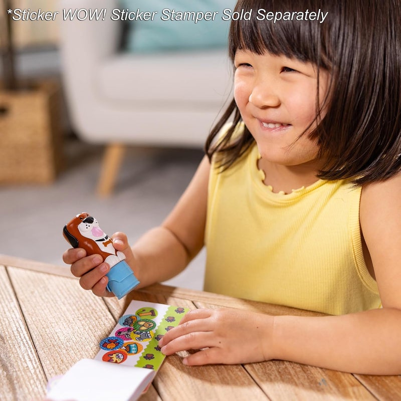 Melissa & Doug ملصقات ميليسا ودوج! دفتر نشاط مصغر و200 ملصق لإعادة التعبئة لنشاط الحرف اليدوية - ملصقات الحيوانات الأليفة - Image 2