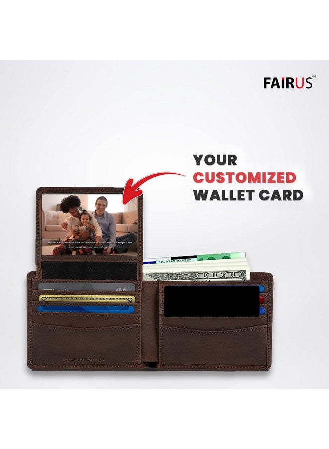 Fairus CUSTOMIZED SINGLE MAN/WOMAN Wallet Insert Card With YOUR PHOTO and APPRECIATION Message, Best for Birthday, Anniversary, Gift For Loved One - Image 4