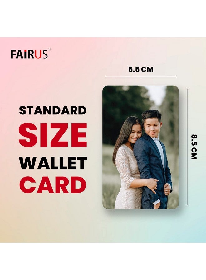 Fairus CUSTOMIZED SINGLE MAN/WOMAN Wallet Insert Card With YOUR PHOTO and APPRECIATION Message, Best for Birthday, Anniversary, Gift For Loved One - Image 3