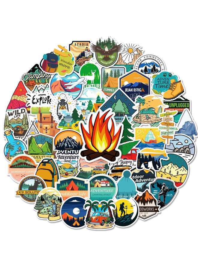Bluejw 400 Stickers Outdoor Landscape Travel Camping Car Mountain Whistling Stickers - Image 2