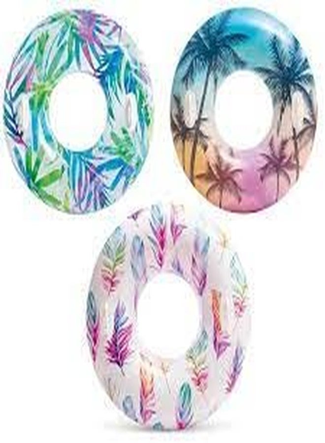Jilani Swim Ring Inflatable Giant Printed Tube for Swimming Pool 38" Pack of 1 - Image 2