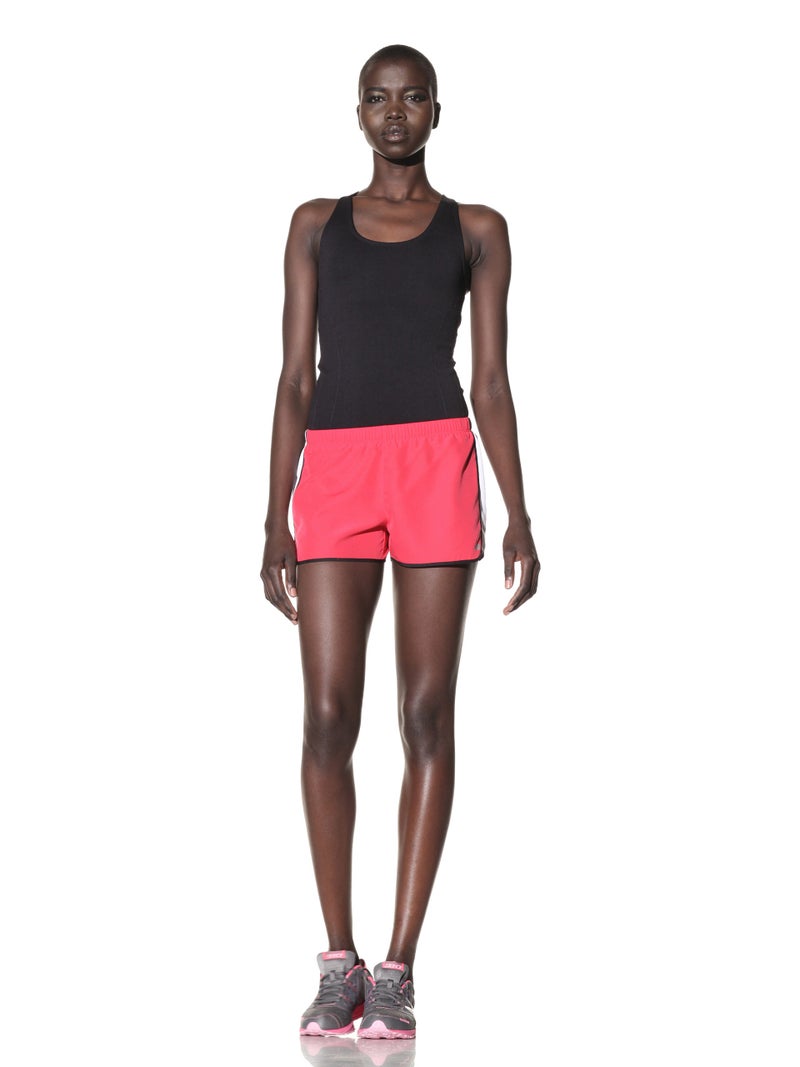 New Balance Women's Woven Side Inset Short, Virtual Pink, L - Image 3