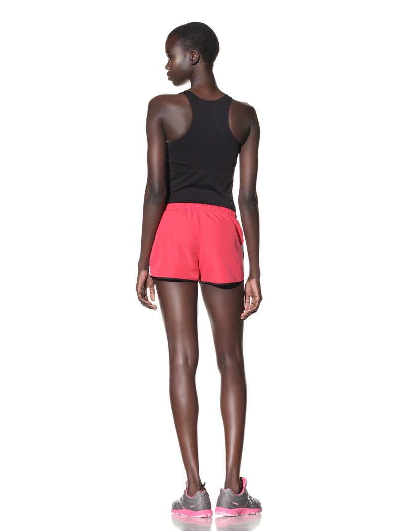 New Balance Women's Woven Side Inset Short, Virtual Pink, L - Image 2