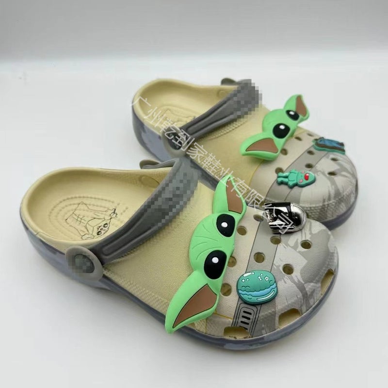 Children'S Crocs-Style Shoes, Minecraft-Themed Kids' Shoes, Flat Beach Sandals, Non-Slip Outdoor Casual Kids' Co-Branded Shoes - Image 1