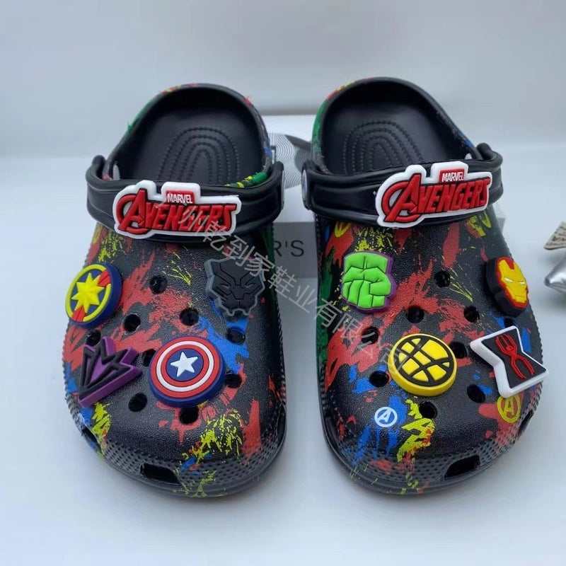 Children'S Crocs-Style Shoes, Minecraft-Themed Kids' Shoes, Flat Beach Sandals, Non-Slip Outdoor Casual Kids' Co-Branded Shoes - Image 4