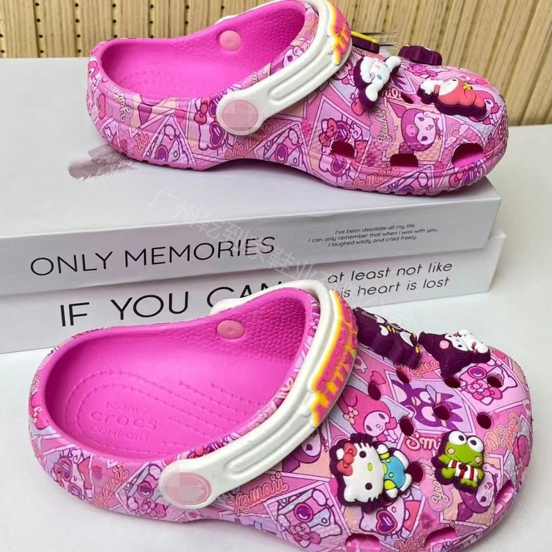 Children'S Crocs-Style Shoes, Minecraft-Themed Kids' Shoes, Flat Beach Sandals, Non-Slip Outdoor Casual Kids' Co-Branded Shoes - Image 5