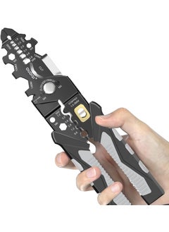 KELUMIE KELUMIE 25in1 Wire Stripper Electrician Tool 8Inch MultiFunctional Steel Pliers for Stripping Crimping Cutting and Clamping Professional Hand Tool  - Image 1