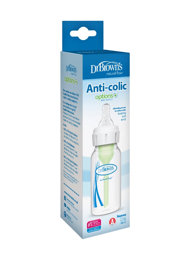 Dr. Brown’s 4 Oz/120 Ml Anti-Colic Pp Narrow Options+ Bottle, 1-Pack - Image 2