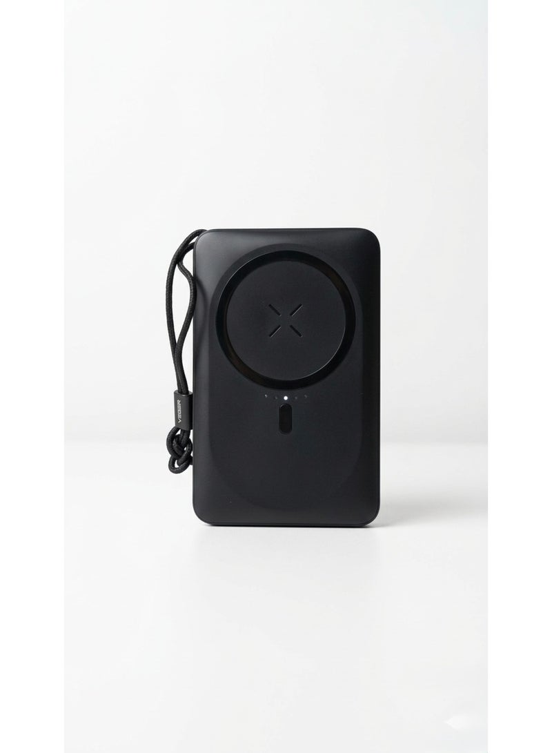 فيجير VEGER MagOn 10000mAh Magnetic Wireless Power Bank, PD 20W Fast Charging, 15W MagSafe Compatible - Image 2