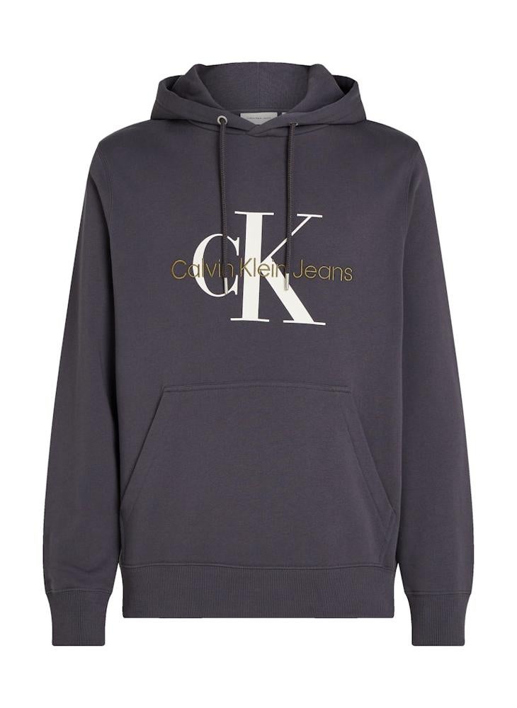 Calvin Klein Jeans - Drawstring Logo Print Hoodie - Image 1