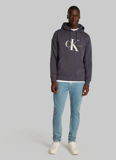 Calvin Klein Jeans Drawstring Logo Print Hoodie  - Image 4