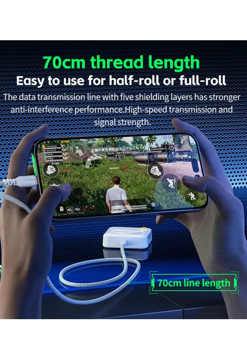 بليكستون وصلة بليكستون GS5  محول الشحن السريع 5 في 1 بي دي 60 واط  تايب سي  إلى 3.5 ملم أو USB للألعاب سماعة الصوت Aux متوافق مع الايباد برو 2024 والايفون 15 - 16 وجميع جوالات بمنفذ تايب سي  - Image 5