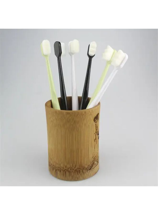 White Flat Head Soft Bristle Toothbrush Deep Cleaning Gentle on Gums Manual Oral Care - Image 5