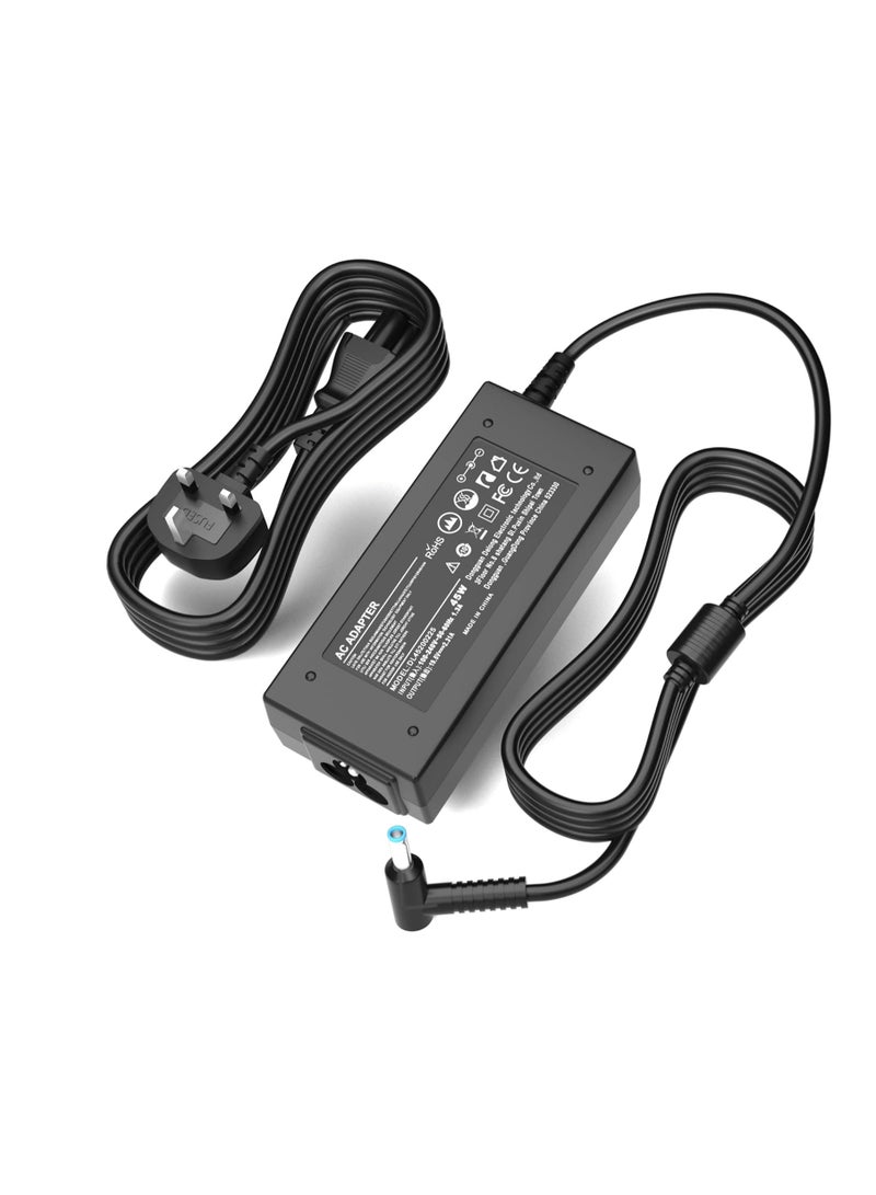 Terabyte Laptop Charger, 45W Adapter for HP Stream 11 13 14, Elitebook Folio, Chromebook, Envy, Spectre Ultrabook, Pavilion Touchsmart and More(4.5mm * 3mm) - Image 1