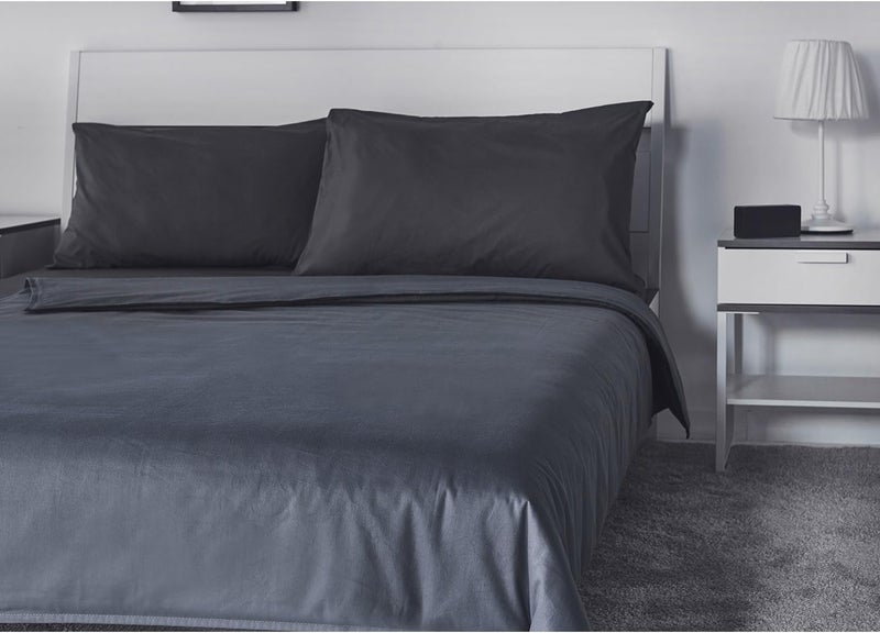 RelaxBlanket 60''x80'' Duvet Cover for Weighted Blanket | Premium 180GSM Cotton | Dark Grey - Image 2