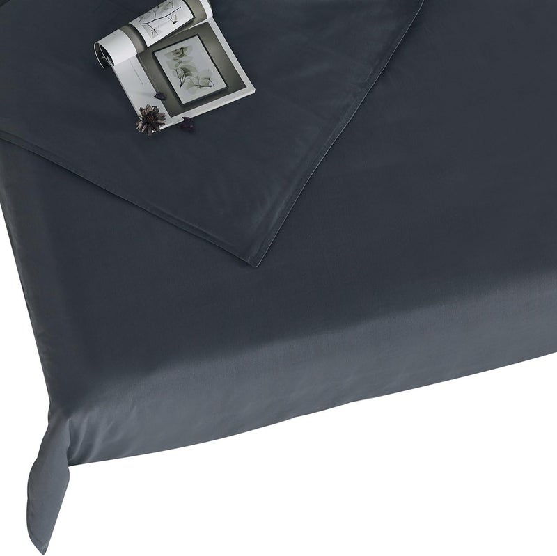 RelaxBlanket 60''x80'' Duvet Cover for Weighted Blanket | Premium 180GSM Cotton | Dark Grey - Image 3