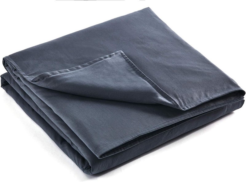 RelaxBlanket 60''x80'' Duvet Cover for Weighted Blanket | Premium 180GSM Cotton | Dark Grey - Image 1