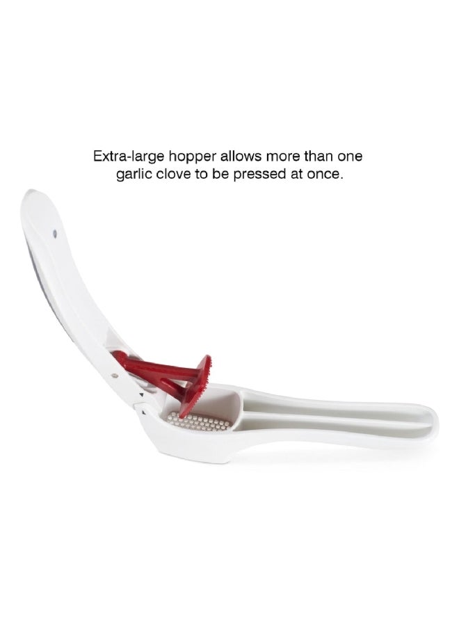 zyliss Lightweight Dishwasher Safe Garlic Press White and Blue 1.18 x 6.3 x 3.5 Inch E960006U  - Image 3