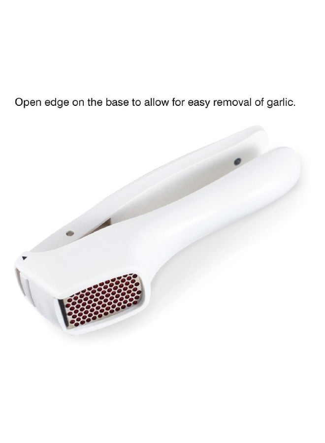 zyliss Lightweight Dishwasher Safe Garlic Press White and Blue 1.18 x 6.3 x 3.5 Inch E960006U  - Image 2