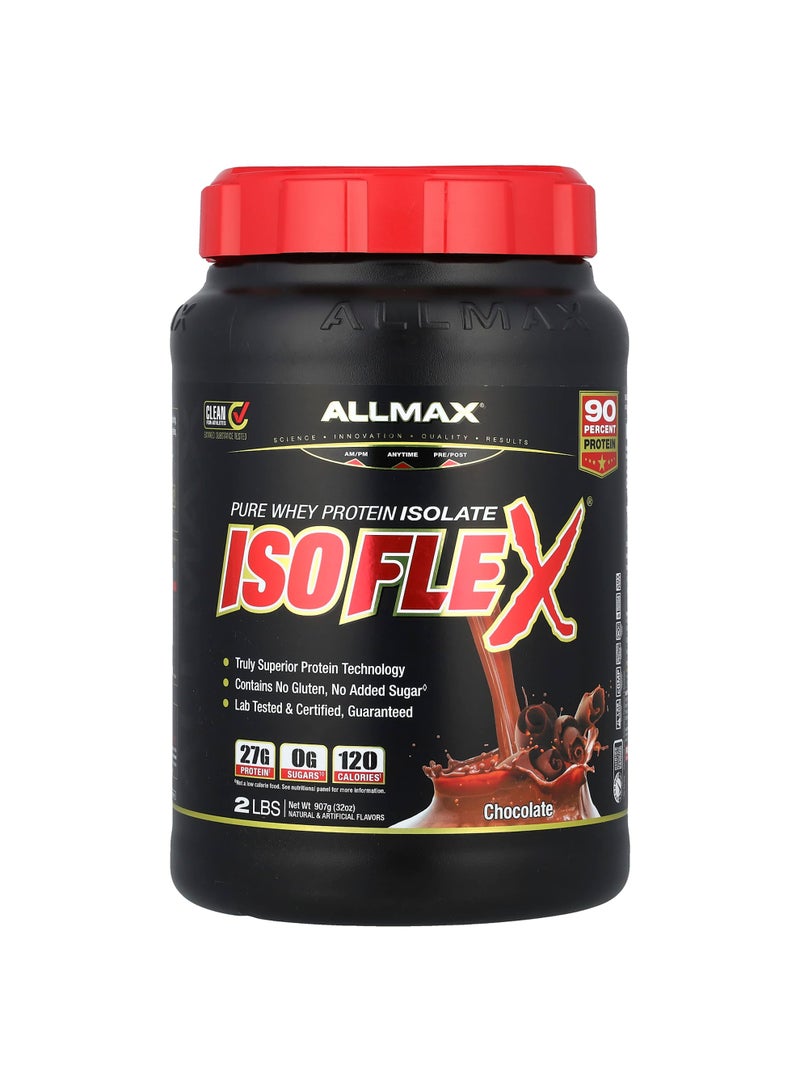 Allmax ISOFLEX, Pure Whey Protein Isolate, Chocolate, 2 lbs (907 g)