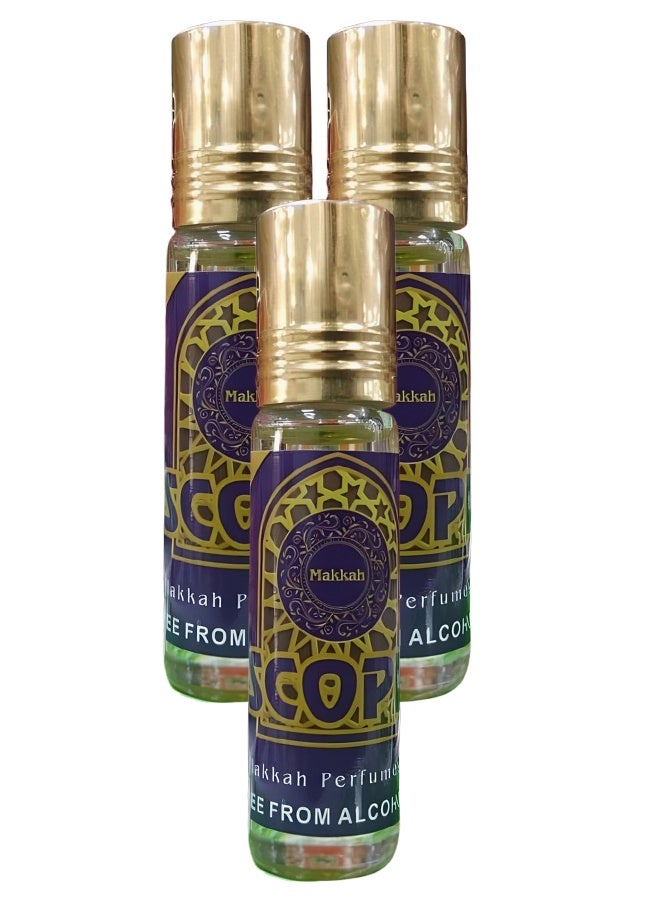 بيرفيومز 3 قطع زيت عطر مكة سكوب 12 مل - Image 1