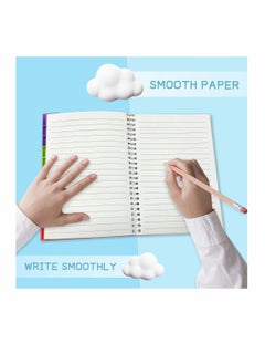 Y&D Puzzle Decompression Rainbow Color Silicone Bubble Press Notebook Journal Notebook, Spiral Push Pop Fidget Sensory Toys, Stress Reliever Gifts for Kids  - Image 2