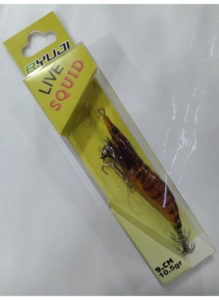 Ryuji Live Squid Squid Snap 9 cm 10.5 gr - Gold Shrimp