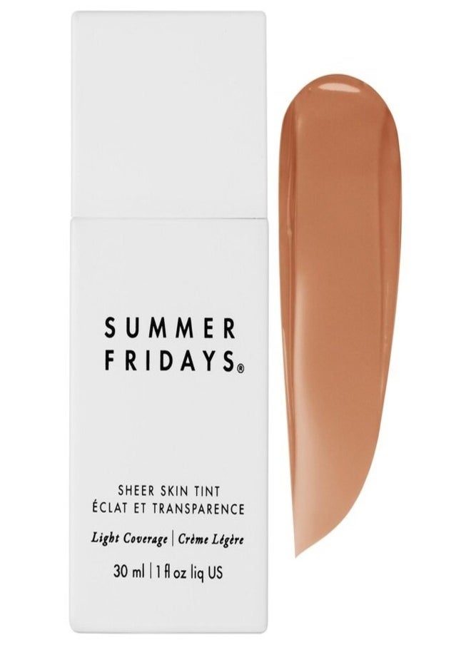 SUMMER FRIDAYS Summer Fridays Sheer Skin Tint with Hyaluronic Acid & Squalane – Lightweight, Hydrating Coverage,  4.5 - Medium with cool peach undertones 30ml  - Image 1