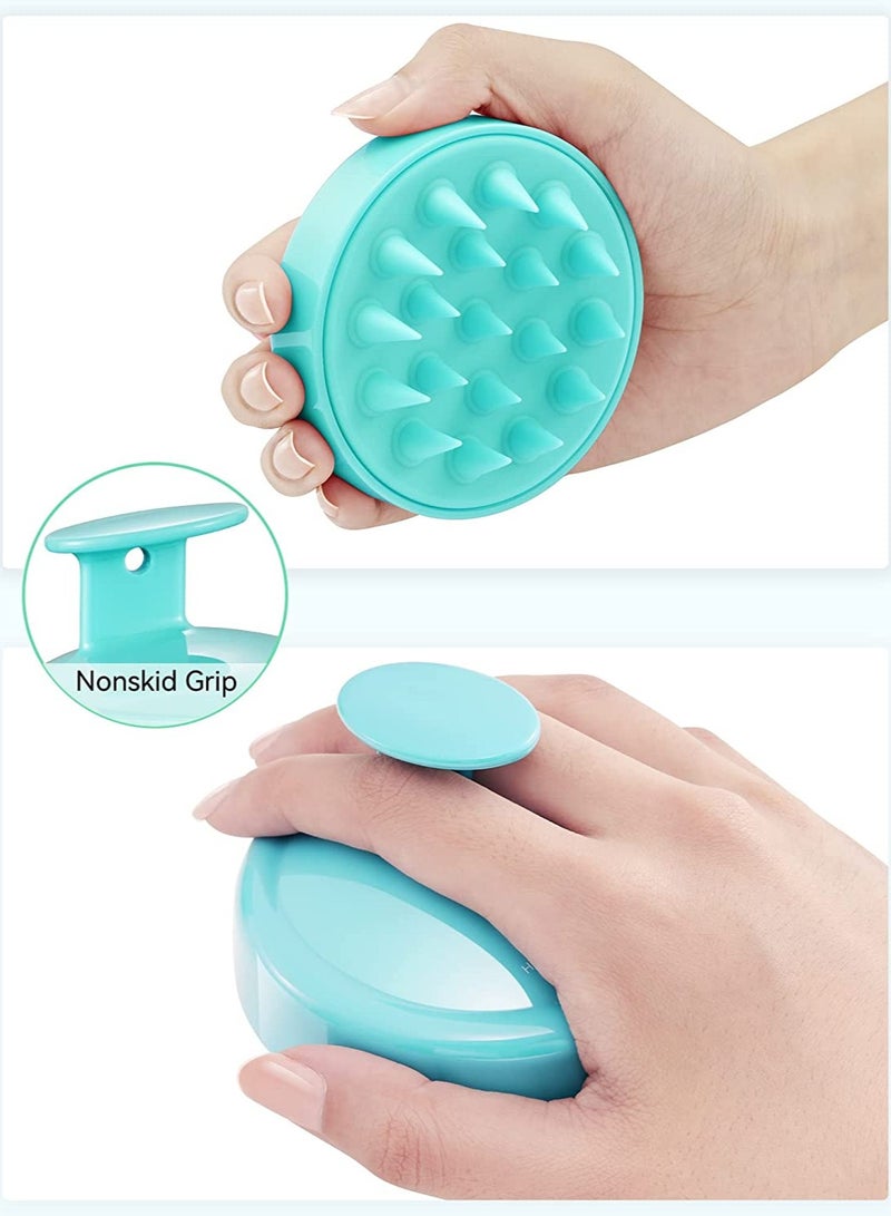 Hair Scalp Massager Brush for Effective Hair Cleaning and Scalp Exfoliation - Perfect for Curly, Straight, and Thick Hair - Ideal for Relaxation and Stress Relief – Light Blue - Image 2