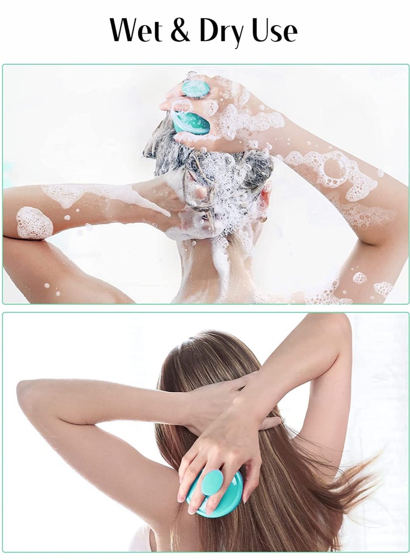 Hair Scalp Massager Brush for Effective Hair Cleaning and Scalp Exfoliation - Perfect for Curly, Straight, and Thick Hair - Ideal for Relaxation and Stress Relief – Light Blue - Image 5