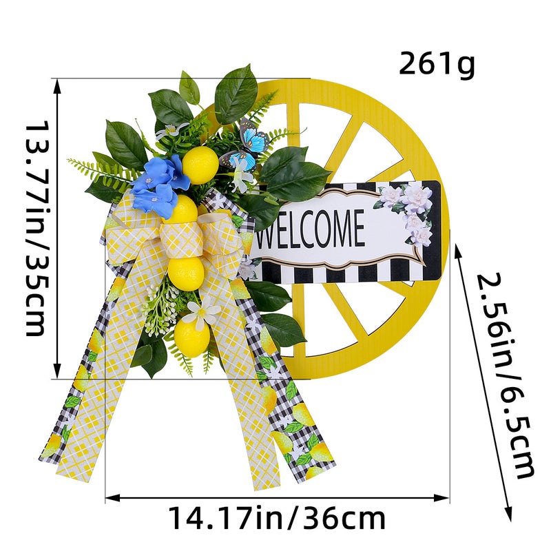 Explosions Christmas Decorative Door Hanging Wooden Roulette Wheel Wreath Christmas Pine Cone Wreath - Image 1