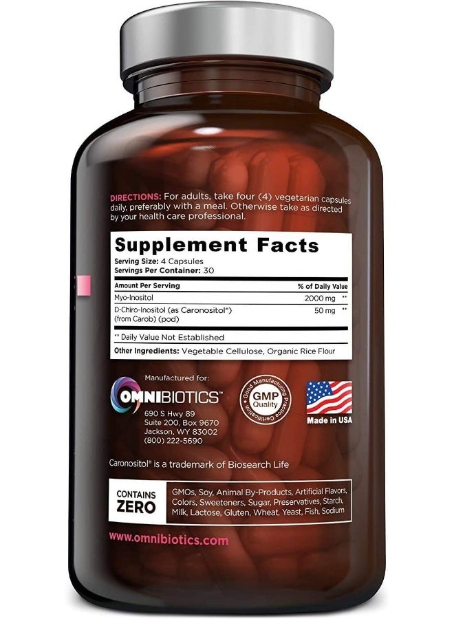 OmniBiotics Women's Non-GMO Myo-Inositol Plus with D-Chiro-Inositol Caronositol - Image 3
