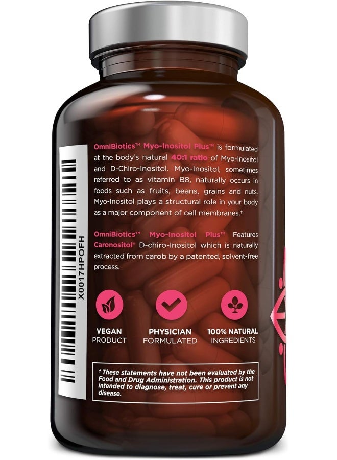 OmniBiotics Women's Non-GMO Myo-Inositol Plus with D-Chiro-Inositol Caronositol - Image 5